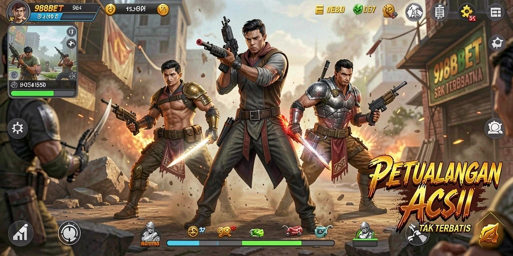 Tampilan gameplay seru 988BET dengan aksi yang mendebarkan.
