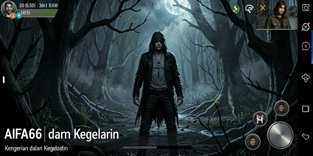 Screenshot AIFA66 yang menunjukkan gameplay menegangkan di lingkungan Horror.