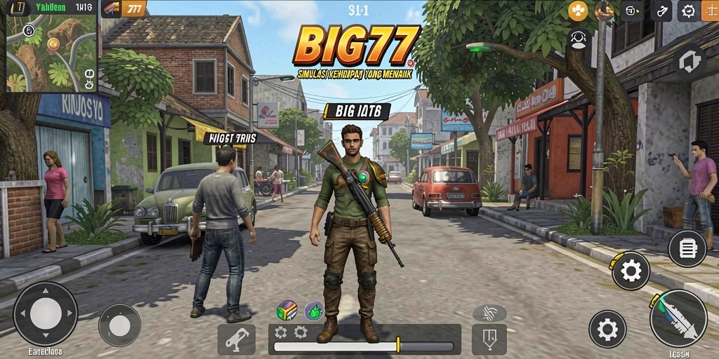 Tampilan gameplay BIG77 dengan aktivitas simulasi yang mengasyikkan.
