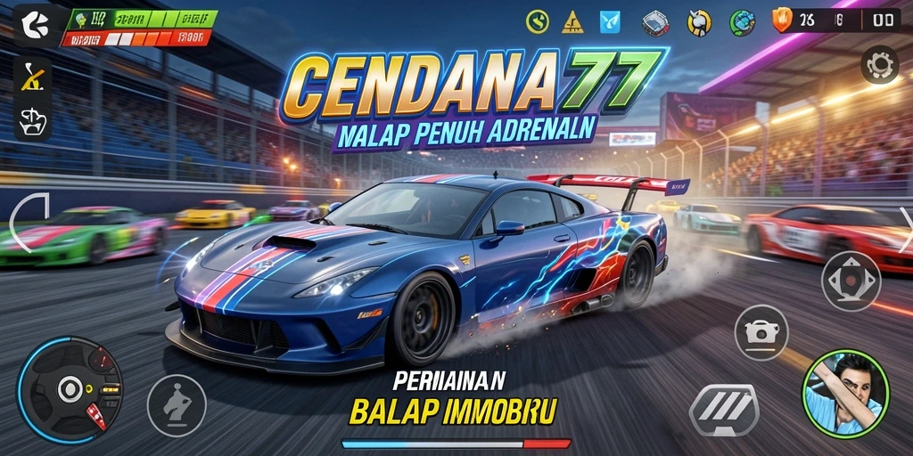 Tampilan mendebarkan dari balapan di CENDANA777.
