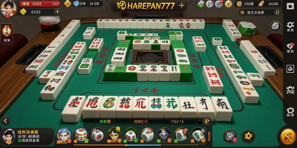 Gambar permainan HARAPAN777 menampilkan aksi seru permainan Mahjong.