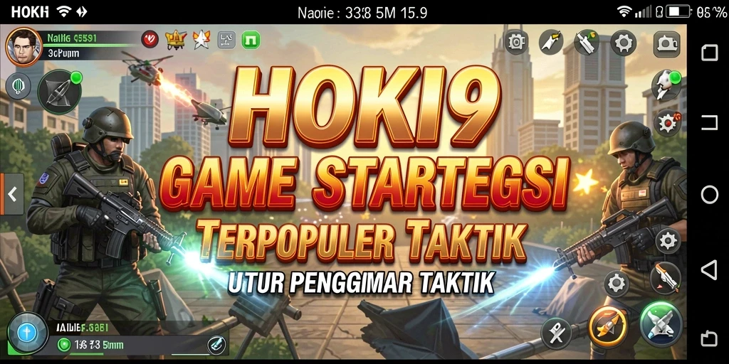 Tangkapan layar menunjukkan aksi mendebarkan dalam HOKI9.