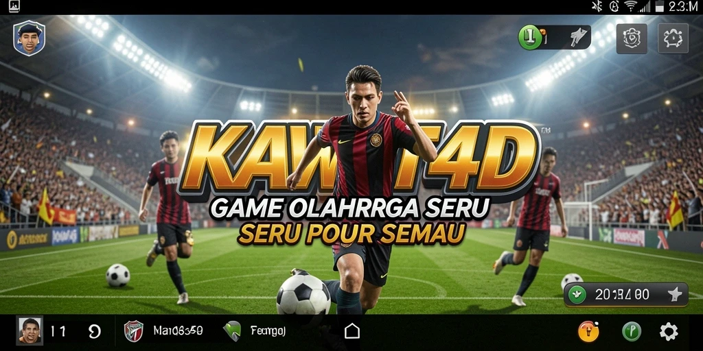 Tampilan gameplay seru dalam KAWAT4D yang memukau.