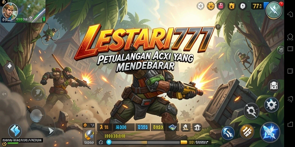 Tampilan gameplay mendebarkan dalam LESTARI777, penuh aksi dan tantangan.