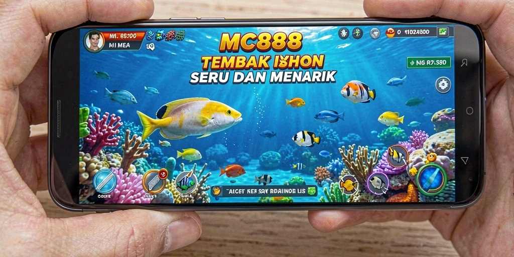 Screenshot gameplay MC888 yang menampilkan aksi Tembak Ikan yang seru.