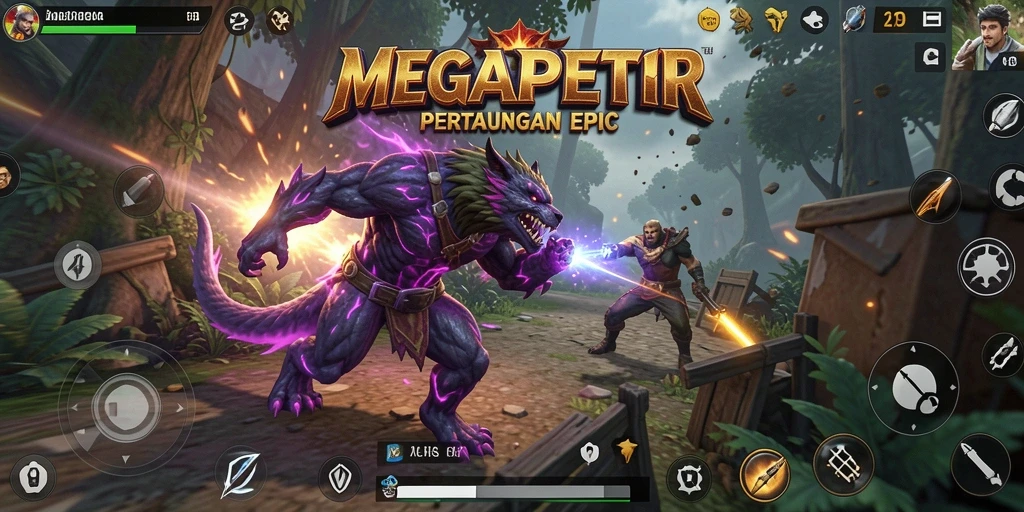 Tampilan utama gameplay TPS MEGAPETIR yang seru dan mendebarkan.
