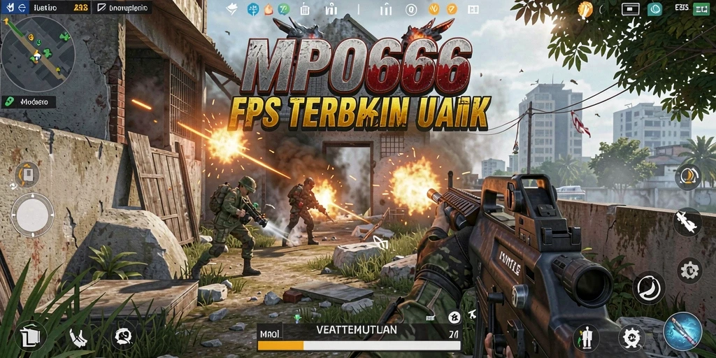 Tampilan gameplay seru di MPO666 dengan aksi tembak-menembak intens.