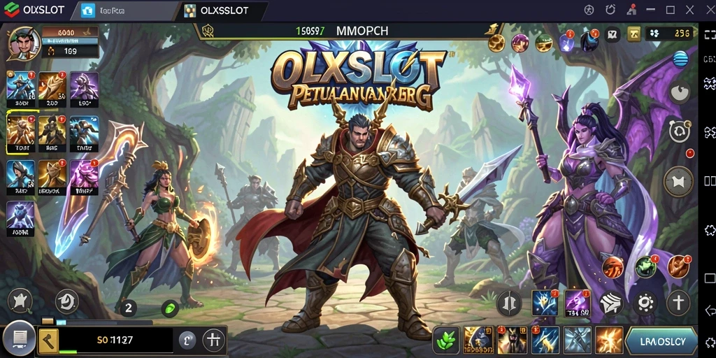 Tangkapan layar gameplay OLXSLOT menampilkan aksi pertarungan yang menarik dan interaksi pemain.