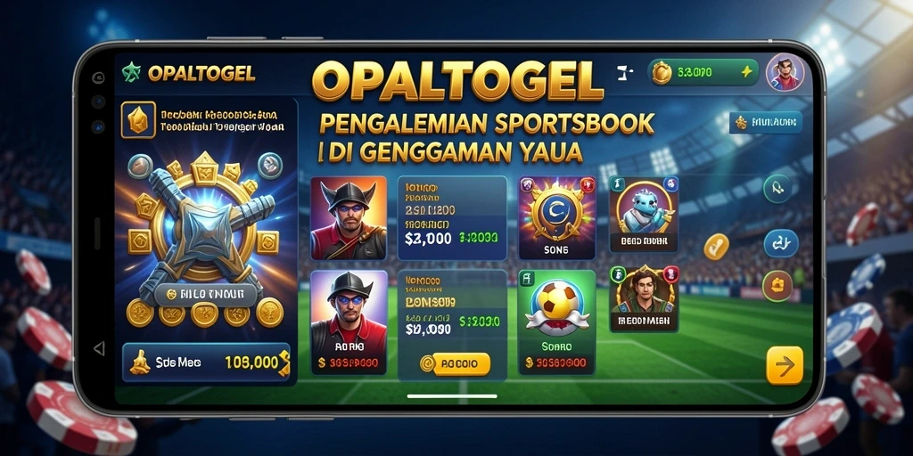 Tampilan menarik dari fitur taruhan olahraga OPALTOGEL.