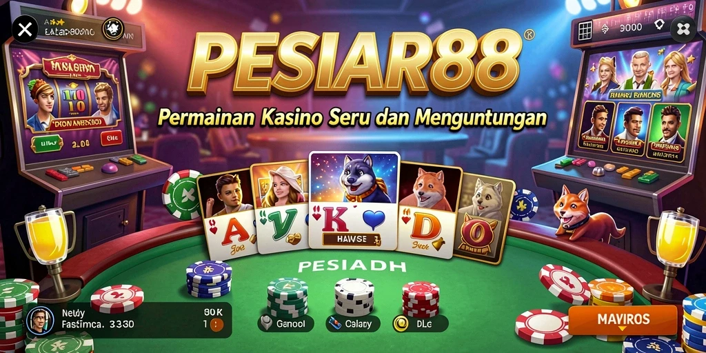 Screenshot PESIAR88 menampilkan pengalaman bermain Kasino yang seru.