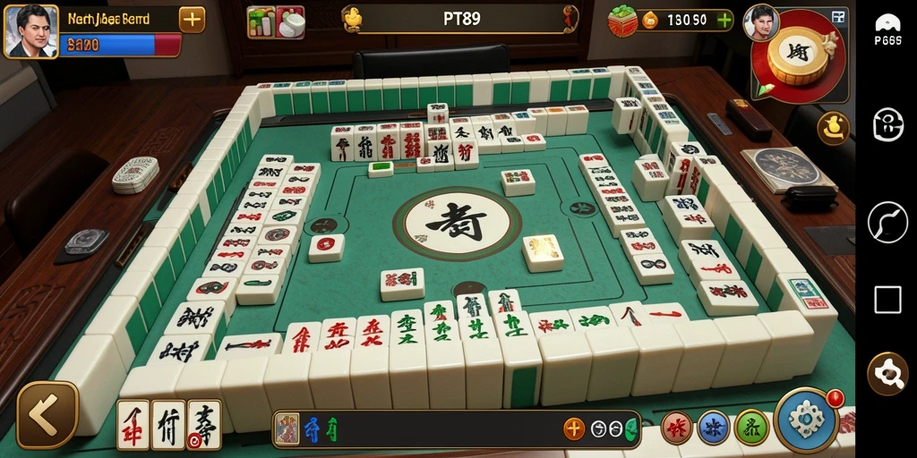 Tampilan gameplay PT89 yang mengasyikkan saat bermain Mahjong.