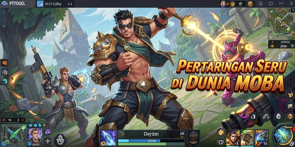 Gameplay seru dalam <strong>PTTOGEL</strong> dengan tim bertarung strategis.