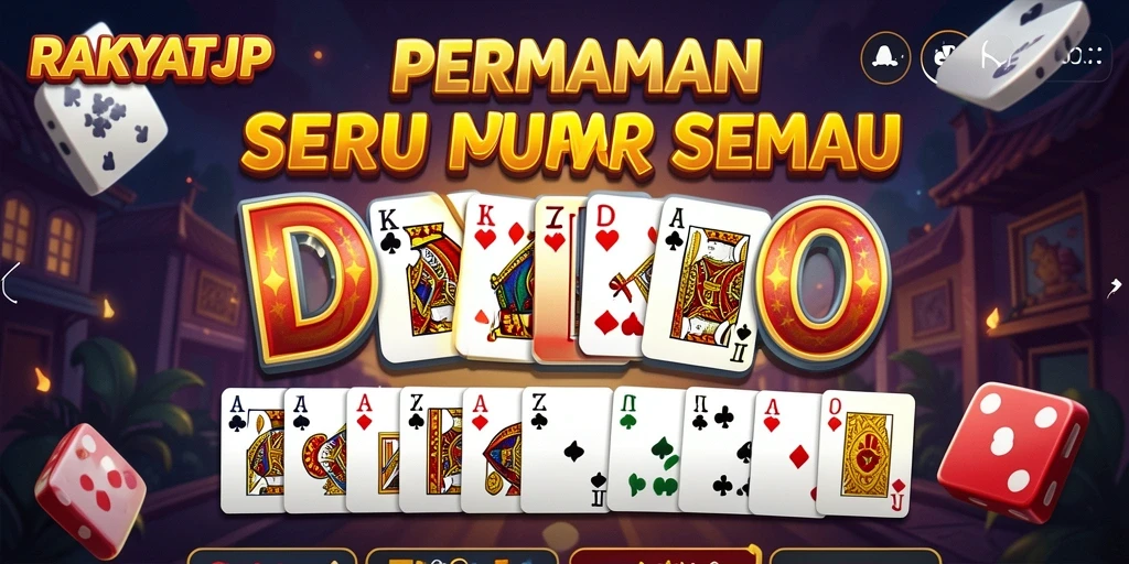 Tampilan gameplay seru dari RAKYATJP yang menampilkan domino.