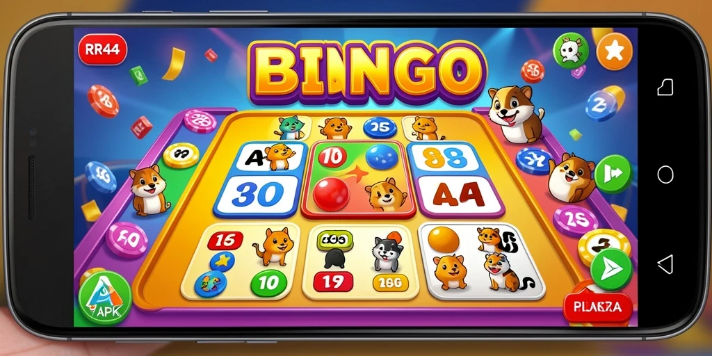 Screenshot utama RR44 menampilkan gameplay Bingo yang seru dan interaktif.