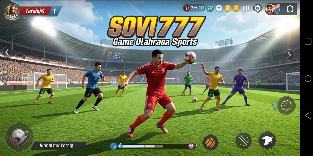 Tampilan gameplay <strong>SOV777</strong> yang mendebarkan dengan aksi olahraga intens.
