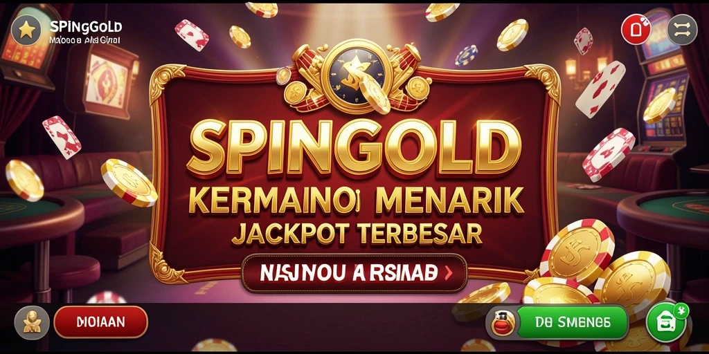 Tangkapan layar gameplay SPINGOLD yang menampilkan keseruan permainan Kasino.