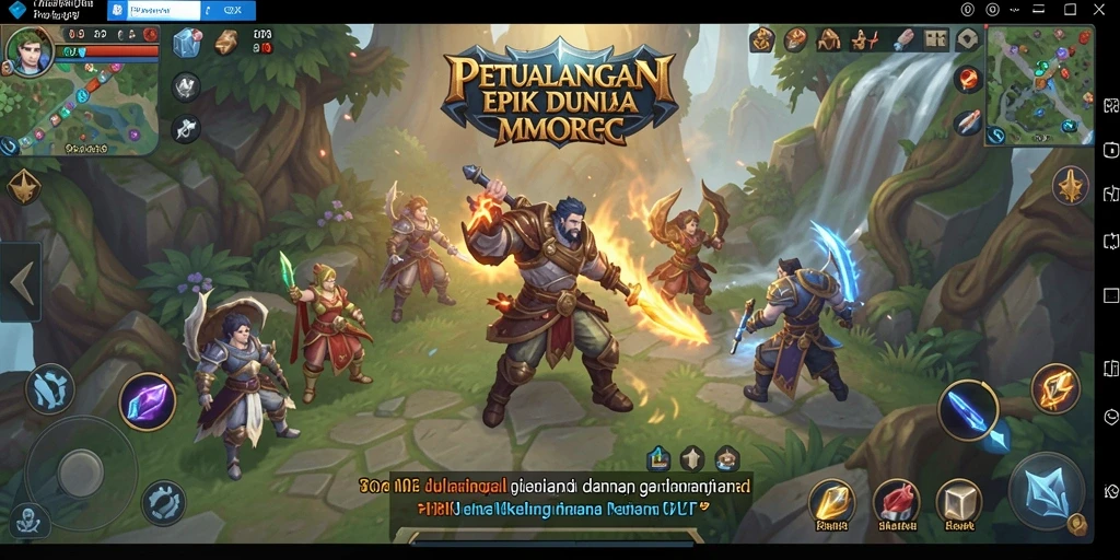 Menampilkan aksi seru di dunia MMORPG V07.