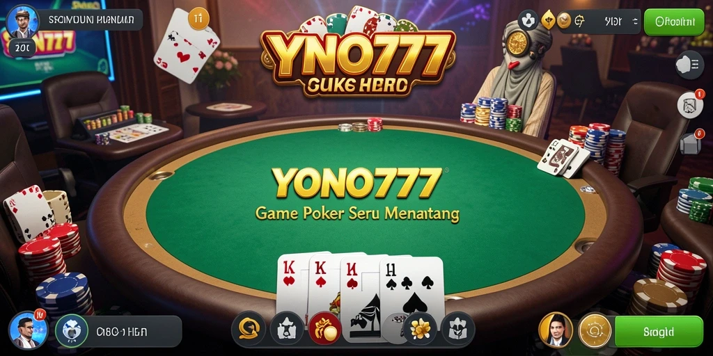 Gameplay mendebarkan dari YONO777 yang menunjukkan aksi Poker seru.